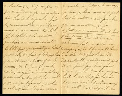 Lettre de Georges Leconte à ses parents en date du 28 février 1915. Archives départementales d'Eure-et-Loir, 5 NUM 36-26, Fonds Leconte.