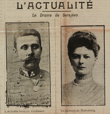 « L'actualité. Le drame de Serajèvo », la Tribune républicaine, juillet 1914, ADEL PER 63.