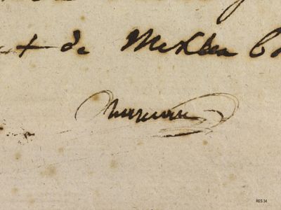 Signature de Marceau, 1796