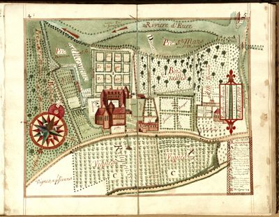 Plan de l'abbaye de Josaphat, 1728
